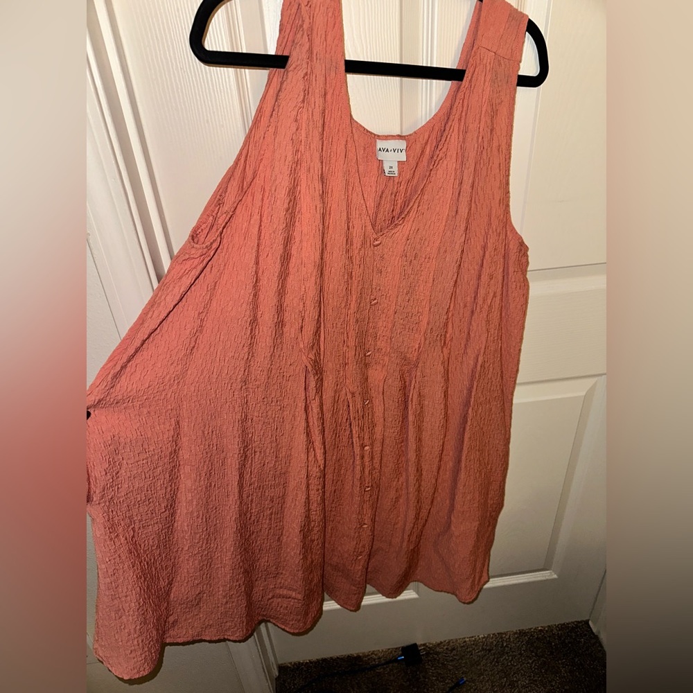 Ava & Viv Pink Sleeveless Dress